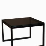میز کنار مبلی NCT کد 717E شیشه دودی