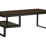 میز جلو مبلی NCT کد 718E شیشه دودی