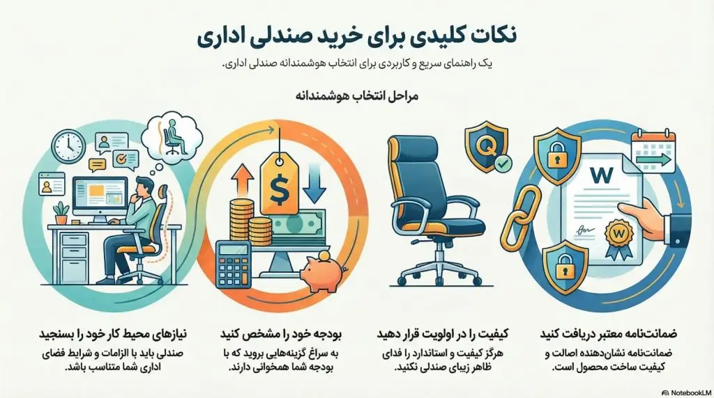 راهنمای خرید صندلی اداری